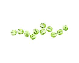 20 Czech Glass Beads Peridot Fire Polish Bead 6mm