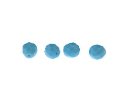 20 Czech Glass Beads Turquoise Faceted Bead 8mm