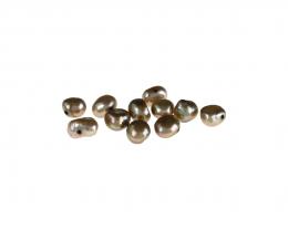 10 Freshwater Pearl Beads Antique Brown 6mm to 7mm