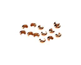 10 Crimp Bead Covers Solid Copper 3mm