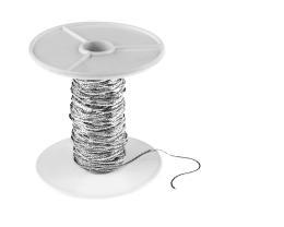 1m Antique Silver Crimpable Chain Closed 0.8mm