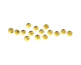25 Metal Beads Gold Stardust Bead 5mm