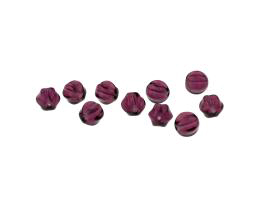 20 Czech Glass Beads Amethyst Melon Bead 6mm