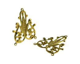 1 Chandelier Earring Findings Solid Brass 28.5mm