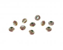 1 Handmade Paper Beads Posy Larkspur Spacers 4mm