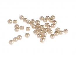 50 Glass Beads Peach Pearl Bead 4mm