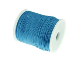 1m Waxed Cotton Cord Aqua Blue Wax Cords 1mm