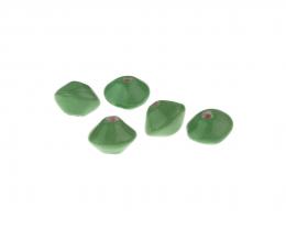 1 Handmade Ceramic Beads Glazed Apple Saucers 8mm