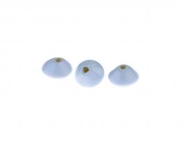 1 Handmade Ceramic Beads Glazed Sky Saucers 8mm
