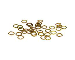 50 Jump Rings Solid Brass Open Jump Ring 5.8mm