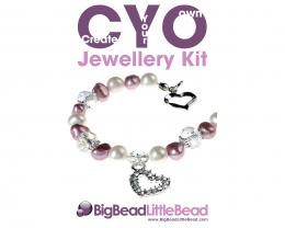 CYO Bracelet Jewellery Kit Silver Blush