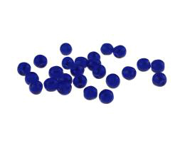 50 Vintage Glass Beads Cobalt Blue Rounds 5mm