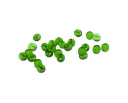 50 Vintage Glass Beads Emerald Green Rounds 5mm