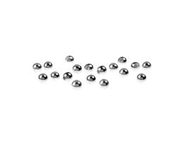 50 Metal Beads Silver Plated Spacer Bead 3mm