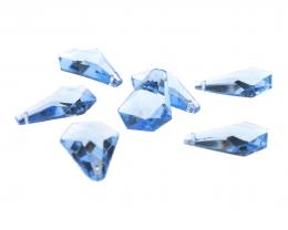 1 Vintage Pendants Glass Light Sapphire Blue 22mm