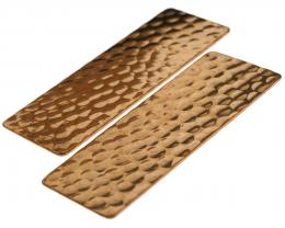 1 Vintage Pendants Metal Copper Rectangles 64mm