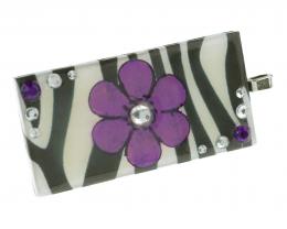 1 Handmade Pendants Decoupage Fuchsia Swing 50mm