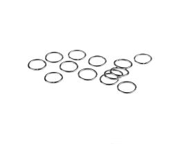 50 Jump Rings Antique Silver Open Ring 7mm