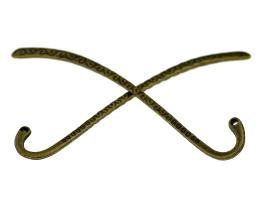 1 Bookmarks Bronze Bookmark Findings Curved 85mm