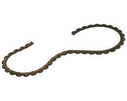 10cm Vintage Brass C Link Chain Closed 2.5mm