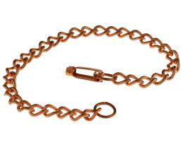 1 Vintage Bracelet Chains Copper Plated Curb 18cm