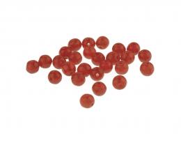 20 Vintage Beads Acrylic Red Plastic Bead 4mm