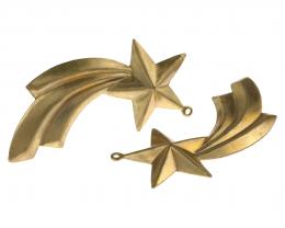 1 Pendants Metal Brass Shooting Star Pendant 40mm