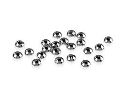 25 Metal Beads Silver Plated Seamless Bead 6mm