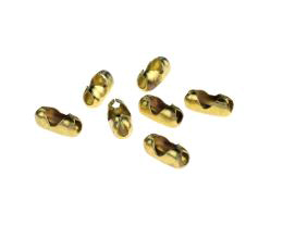 5 Ball Chain Connectors Solid Brass Clasps 3.6mm