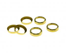 1 Vintage Cabochon Settings Gold Round Rings 12mm