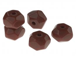 1 Vintage Acrylic Beads Carnelian Resin Bead 18mm