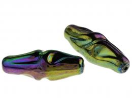 1 Vintage Acrylic Beads Scarabe Twist Bead 40mm