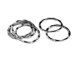 1 Ring Connectors Antique Silver Connector 22mm