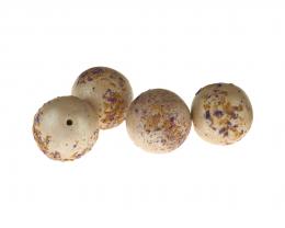 1 Handmade Polymer Clay Beads Champagne Frit 14mm