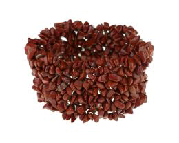 1 Stretch Gemstone Bracelets Red Jasper Chips 18cm