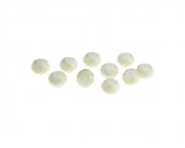 10 Glass Beads Cream Opaque Rondelle Bead 6mm