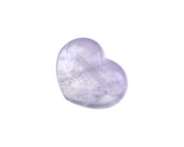1 Gemstone Pendants Amethyst Heart Pendant 30mm