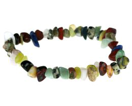 1 Stretch Gemstone Bracelets Mixed Chips 18cm