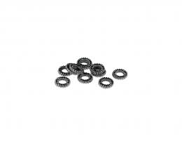 10 Jump Rings Gunmetal Closed Ring Black 6mm